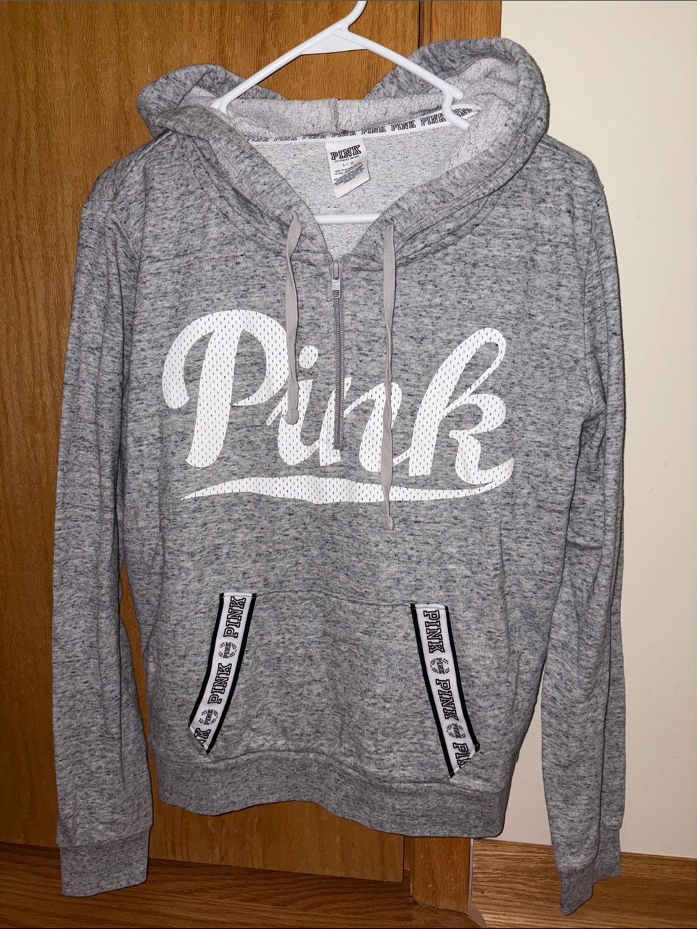VS PINK Pullover Quarter Zip Hoodie